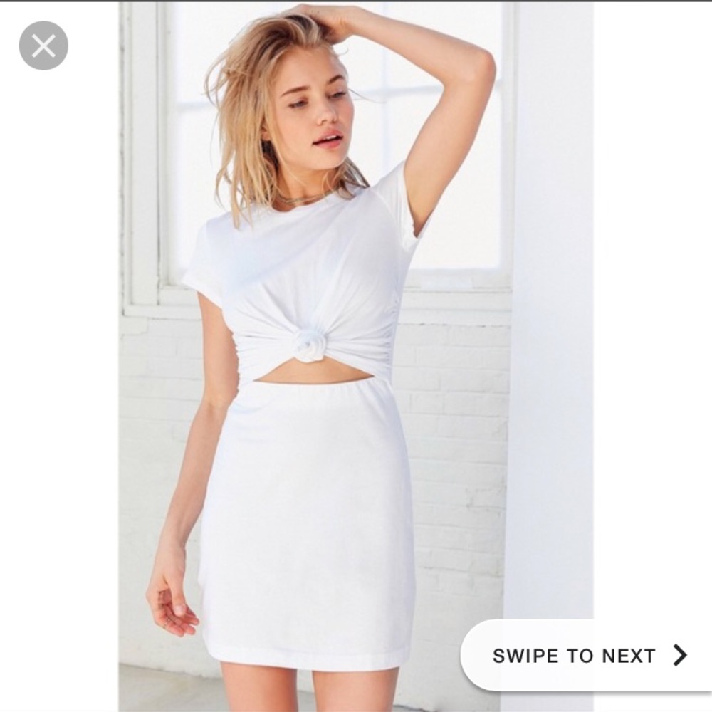 Urban Outfitters white t shirt dress
